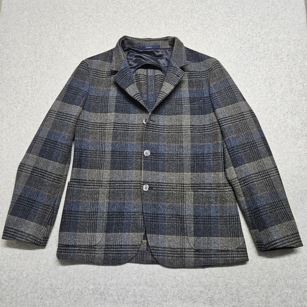 Fedeli Wool Blazer  Jacket Coat Size 56 (XXL US)